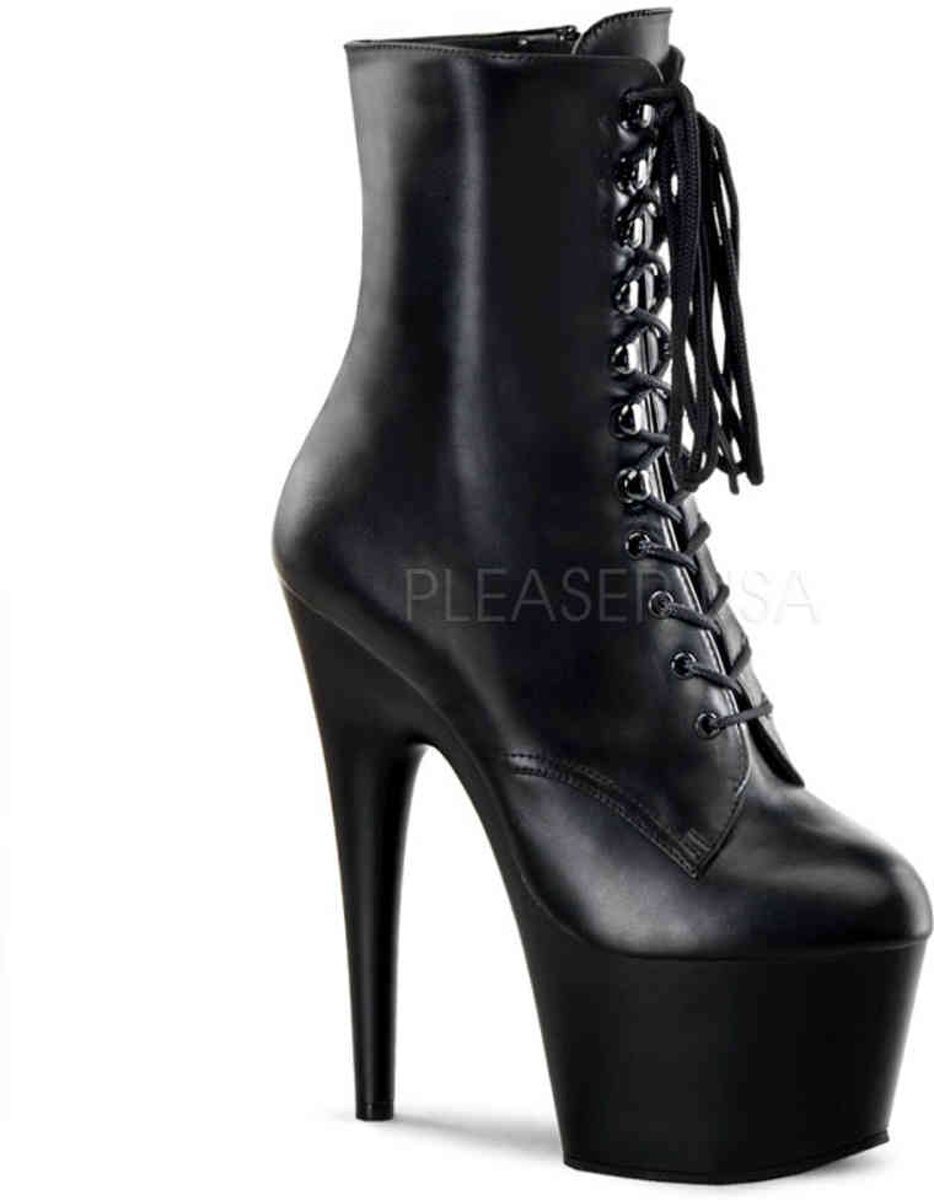 EU 37 = US 7 | ADORE-1020 | 7 Heel, 2 3/4 PF Lace-Up Ankle BT, Side Zip